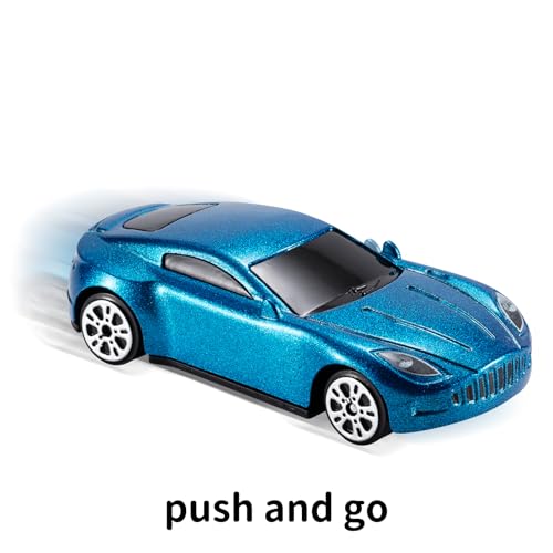 image for TEMI Diecast Racing Cars Toy Set w/Activity Play Mat, Truck Carrier, A