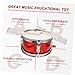 Parliky 1 Set Snare Drum Percussion Instrument for Develop Rhythm Skills Hand Eye Coordination for Parent Interaction