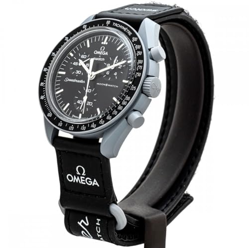 Image of Omega x Swatch Moon Swatch Mission to The Moon Speedmaster Black - New, SO33M100, Unisex, Black, Modern