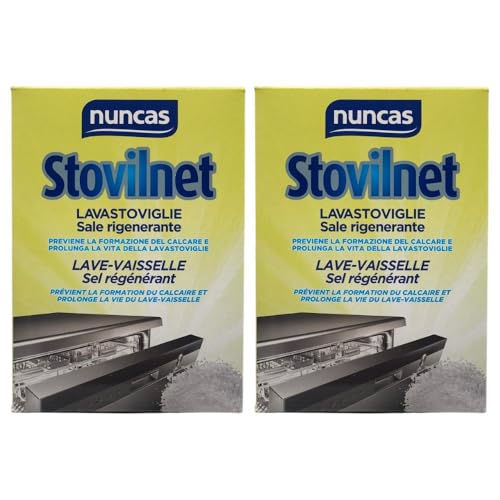 Sale Rigenerante Lavastoviglie, Previene la Formazione del Calcare e Prolunga la Vita della Lavastoviglie, 1500gr (2 Unità)