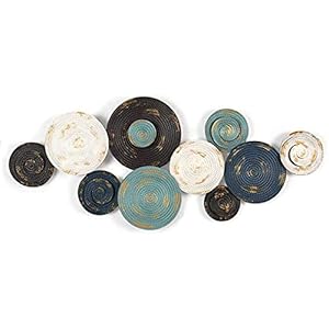 ZGNB Wanddecoratie Canvas Metalen Wandsculptuur | Ontwerp Wanddecoratie Handgemaakt | Luxe Metalen Foto Wandverlichting…