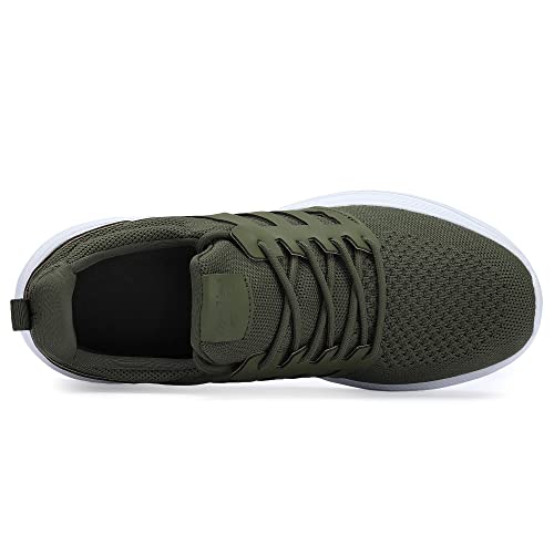 Image of Casbeam Mens Running Shoes Comfortable Lightweight Breathable Walking Shoes Lace-up Shoes Mesh Workout Casual Sports Shoes