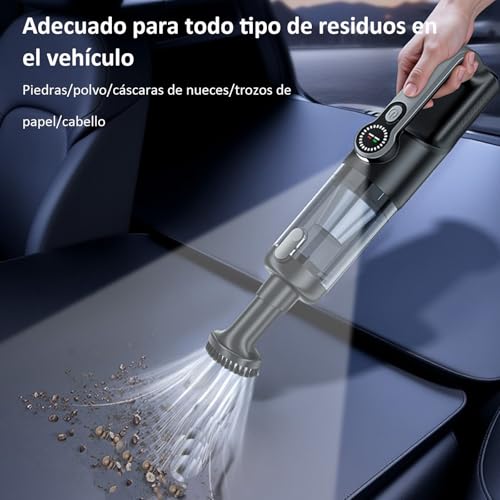 Aspiradora sin cable coche y soplador aire comprimido de dos niveles 6