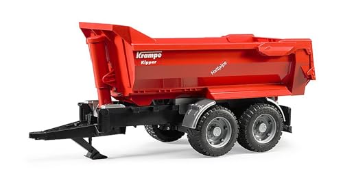bruder 02225 - Krampe Tandem-Halfpipe-Kippanhänger - 1:16...
