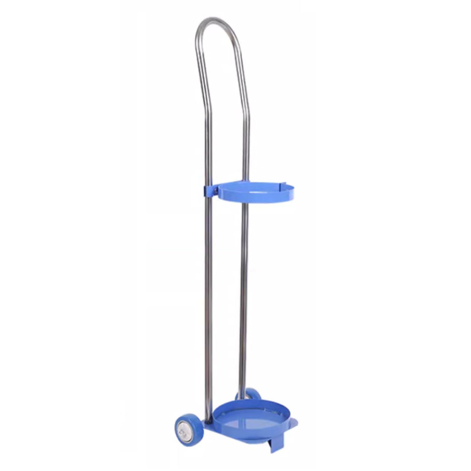 WQPMNYG Heavy-Duty Oxygen Cylinder Cart for Laboratory & Factory - 43.3in Height, Easy Mobility & Storage Solution