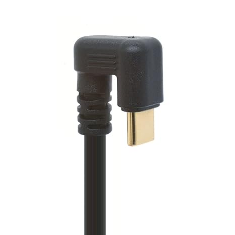 USB Type C Cable, 180 Degree Angle Type A 3.0 to USB C Gaming Cord | Type-C Data Sync and Charing Lead for Huawei P20, Mate 20 Pro, P10, Samsung S10, S9, S8 (1Meter)