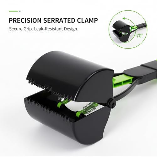 Image of 28 inchpooper scooper,dog pooper scooper,pooper scooper for large dogs,Folding Dog Poop Scooper, No-Bend Cleanup,with Durable Spring & Premium Material, Works on Grass /Dirt /Gravel & More Surfaces (Green)