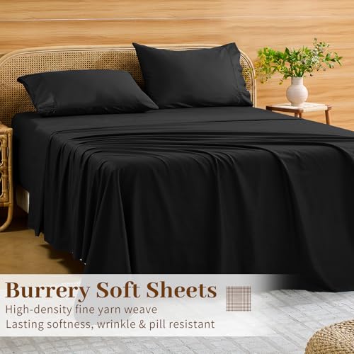 Image of Bedlifes 1000TC Egyptian Cotton King Sheets, 4Pcs 18-24 inch Extra Deep Pocket