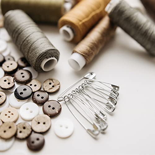 image for vrupin 2000Pcs Assorted Safety Pins - 1.1 Inch Rust-Resistant Steel Wi