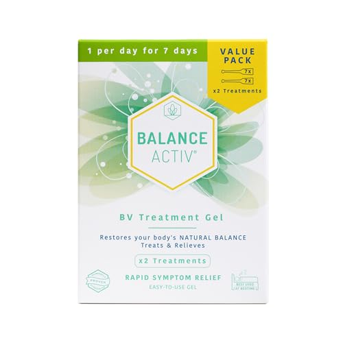 Balance Activ BV Gel Bacterial Vaginosis Treatment for Women Rapidly Relieve Symptoms of Unpleasant Odour Discomfort & Discharge 14 Applicators for 2 Treatments