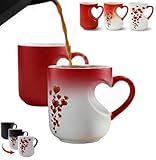 Heart Magic Mug Color Changing Coffee Cup for...