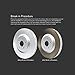 R1 Concepts Front Rear Brakes and Rotors Kit |Front Rear Brake Pads| Brake Rotors and Pads| Ceramic Brake Pads and Rotors|fits 2003-2008 Saab 9-2X; Subaru Forester, Impreza