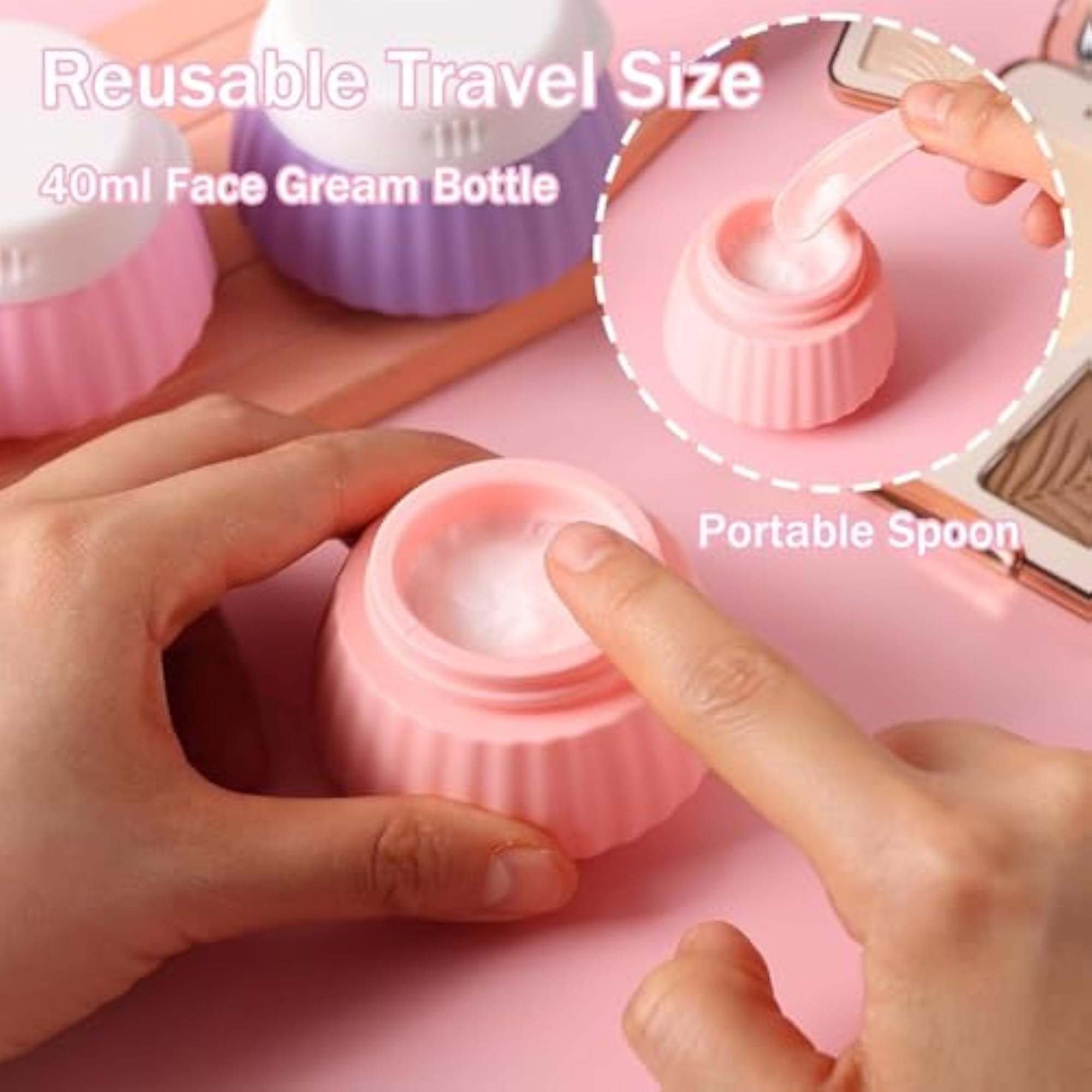 Travel Size Toiletry Containers 4 Pack