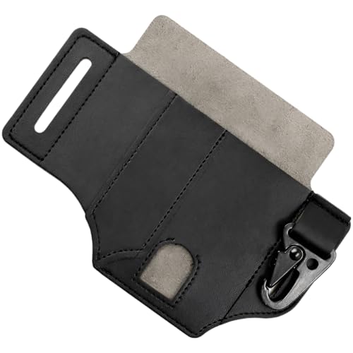 Pochette de poche en cuir véritable EDC - L'élégance de la survie pour homme