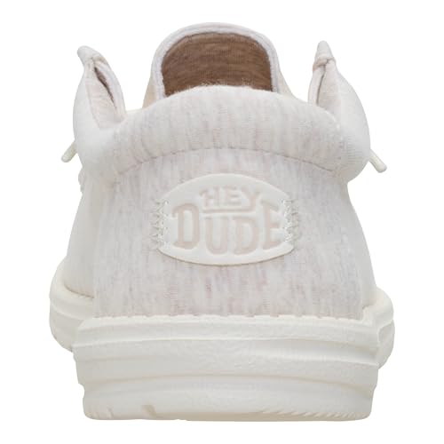 Image of HEYDUDE Men's Wally Stretch Jersey Slip On Shoes | Lightweight Comfortable Travel Loafers with Elastic Laces