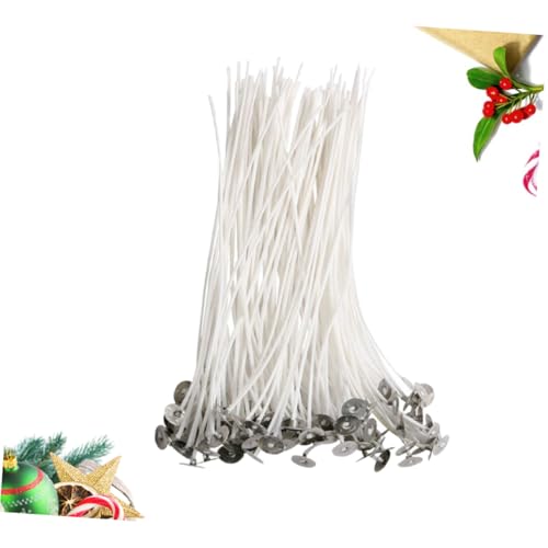 Mechas para velas con base y pestañas 200 unidades miniatura 4