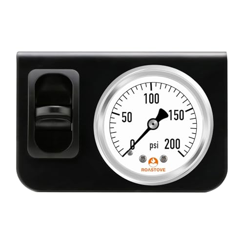Roastove in-Cab Single Air Gauge Control Kit with Paddle Switch for Air Suspension System, Precision...