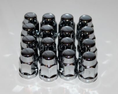Revenge Golf Cart Parts & Accessories 16 Pack of Chrome Lug Nuts 1/2-20 Size Club Car & Ezgo Golf Carts