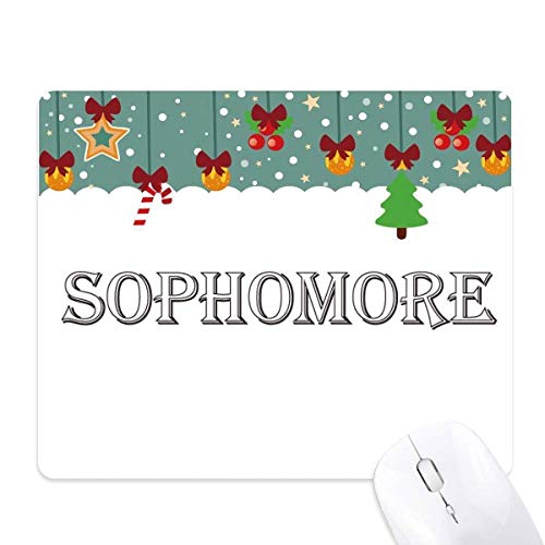 Tapis de souris Noël Sophomore en caoutchouc pour décorer votre espace de travail hivernal