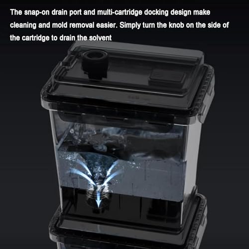 Machine de nettoyage pour imprimante 3D – Lavage oscillant rapide en résine avec port de vidange encliquetable pour un entretien efficace du modèle 3D, temps de nettoyage ≤ 4 minutes