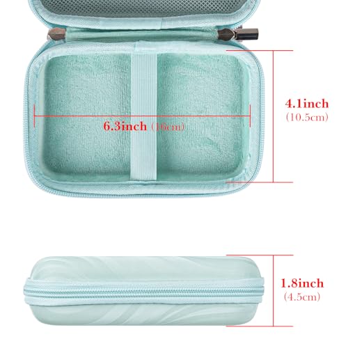 TOCCOOL Handheld Game Console Portable Case, Protective Travel Retro Mini Game Console Box for Charging Cable, Earphones, Batteries, and Accessories (Lake Blue) - Image 3