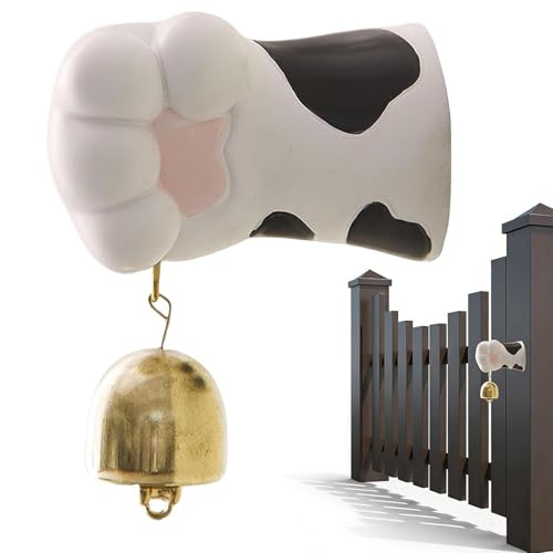 Carillon de porte cloche patte de chat aimantée et décorative