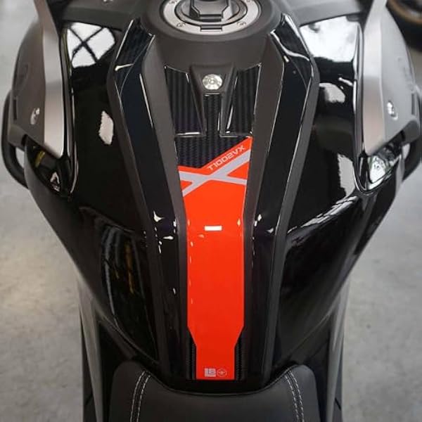 labelbike - Naklejki 3D Tank Pad Dekoracje Motocyklowe i Ochrona żywiczna kompatybilne z Morbidelli T1002VX 2025 - Kolor Czerwony Szary Czarny Węgiel