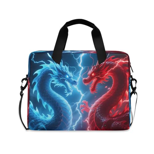 Funda para portátil ALAZA con diseño dragón azul y rojo miniatura 1