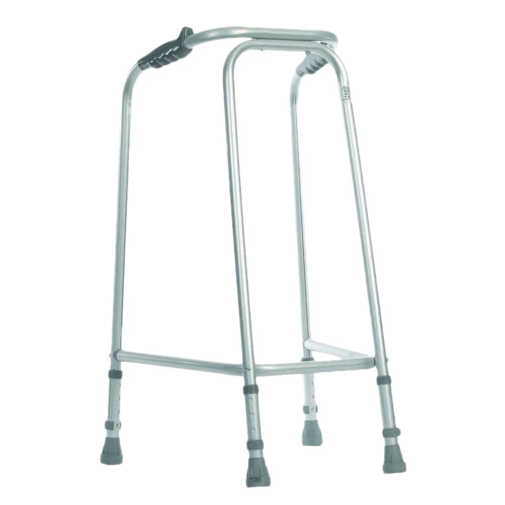 Ultra wąska ramka do chodzenia - smukła konstrukcja - szerokość 490 mm - mała - lekkie aluminium - antypoślizgowe gumowe tulejki - ergonomiczne uchwyty - pomoc w rehabilitacji