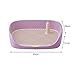 Leefasy Dog Toilet Training Potty Tray, Pet Pan Bedpan Training Pads Holder Training Pad Toilet Potty Trainer for Small Animals, Home, Puppy, Purple 40x30x11cm