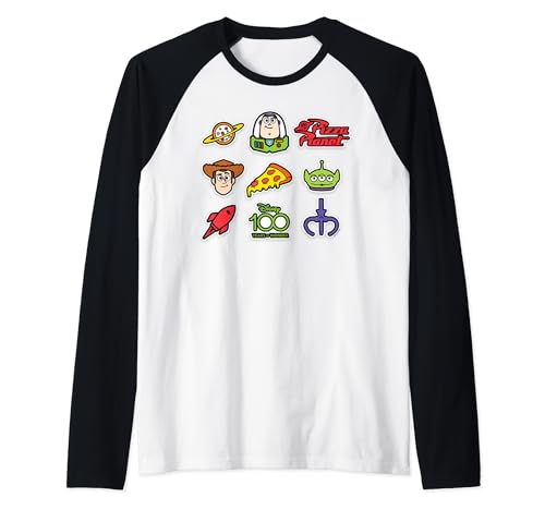 T-shirt Toy Story Disney 100 raglan en coton doux qui ne rétrécit pas au lavage en machine
