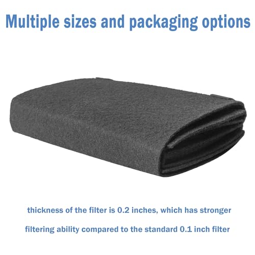 Image of Cut to Fit Carbon Activated Air Filter - Replacement Charcoal Filters - Pre Filter Carbon Sheet for Air Purifier,Pack of 1, 16x48