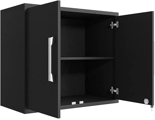 Miniatura 9 de Manhattan Comfort Eiffel - Armarios de garaje y sistema de almacenamiento, juego de 5, color negro