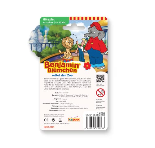Kekz Audio chip for biscuit listeners Benjamin Blümchen, Kekz 2: Benjamin saves the zoo, radio play for children from 3 years - Image 3
