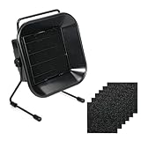Bench Top Smoke Absorber, Weytoll 16W Solder Fume Extractor, Solder Smoke Absorber with Active Carbon Filter Sponge Adjustable Angle Quiet Fan for Soldering Station With 6PCS Filter Sponges