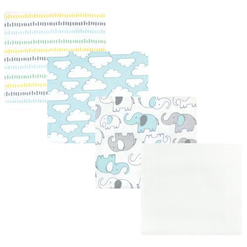 Image of Luvable Friends Little Treasure Flannel Receiving Blankets 4pk