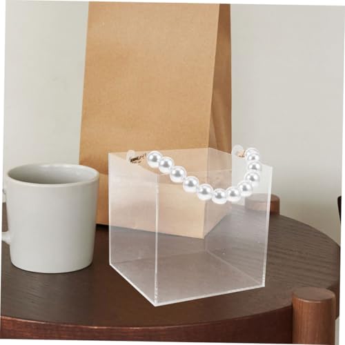 Boîte réutilisable transparente acrylique pour dragées de baptême