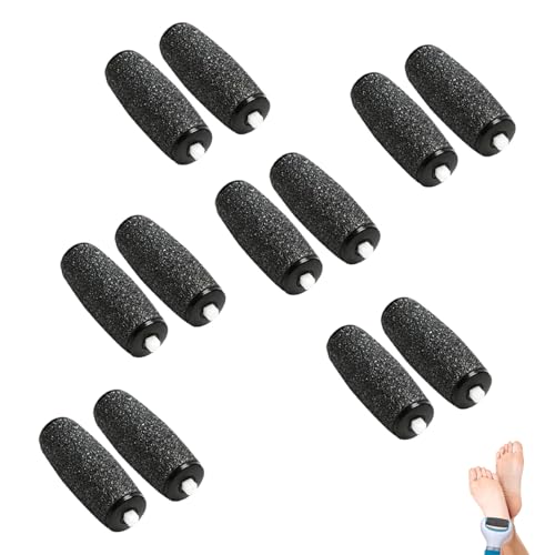 12 Piezas Recambio Lima Pies, Rodillo para Lima Pie Electronica, Recambios de Cabezal de Rodillos, Set Pedicura Quita Dureza y Callos para Scholl Velvet Smooth