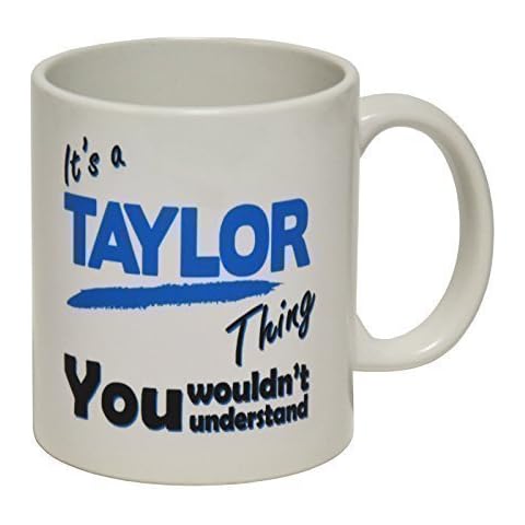 123t Mugs - IT'S A TAYLOR THING SURNAME Ceramic Slogan Cup GIFT BOXED novelty funny Cover