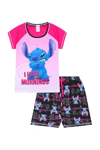 Pijama corto de Disney Lilo and Stitch I Hate Morning para mujer Rosa rosa 42-44