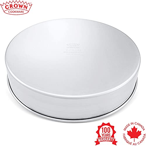 Crown Cake Pan 14 Inch, 2" Deep, Extra Sturdy, Fully Straight Sides, Even-Heating, Made In Canada #TOP5