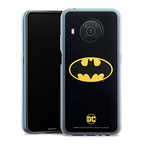 DeinDesign Coque en Silicone Compatible avec Nokia X 10 Etui Silicone Coque Souple Batman Logo Produit sous Licence Officielle