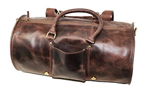 Jaald-45-Cm-Borsone-Bagaglio-Tracolla-da-Viaggio-Campeggio-Sportiva-Fitness-Sport-Carry-on-Palestra-a-Mano-in-Vera-Pelle-da-Uomo-Donna-Regalo-Vintage-Valigia-Borsa-Leather-duffel-travel-luggage-bag