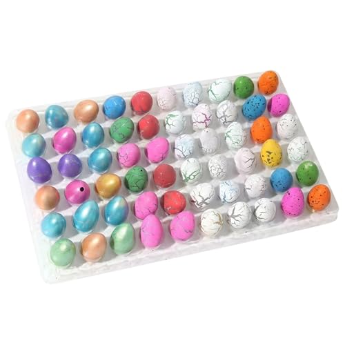 MAUDFEK 30 PCS Random Color Dinosaur Eggs Hatching Dinosaur Egg Perfect for Dinosaur Theme Arrangements and Demonstrations Creating Memorable Experiences During Special Occasions