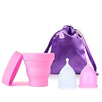 ♥PREMIUM SAFE MATERIAL - We know it's sensitive out there, so our menstrual cups are made of 100% medical grade silicone that is safe and environmentally friendly, non-toxic and free of dioxins, phthalates, latex and BPA ♥Comfortable, Eco-Friendly, F...