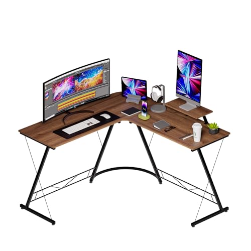 Consejos para Comprar Muebles de Oficina Usados Cdmx - los más vendidos. 45 MUBSON Escritorio en L con Base elevada para Monitor de Madera MDF. Escritorio Gamer o de Trabajo con Superficie de 129 x 46 cm. Escritorio Esquinero Emil Ideal para Home Office....