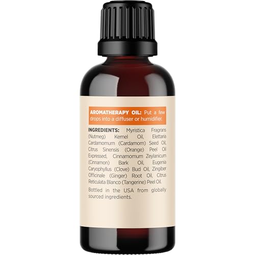 Image of Pumpkin Spice Essential Oil Blend - Warm & Cozy Pumpkin Spice Oil for Diffuser Candles Soaps & DIYs with Real Nutmeg Cinnamon Clove & Ginger Extracts - Fall Scented Aromatherapy Blend (1 Fl Oz)