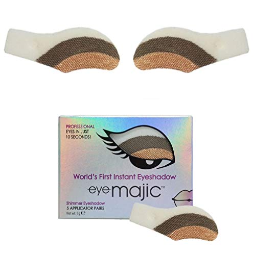 EYE MAJIC INSTANT EYESHADOW – INSTANT BEAUTY PROFFESIONAL MAKEUP IN 10 SECOND (5 Pair Pack, Shimmer 033 - Coper Night)