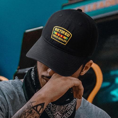 Image of Funny Cotton Dad Hat, Retired Drug Dealer Strip Club Veteran Low Profile