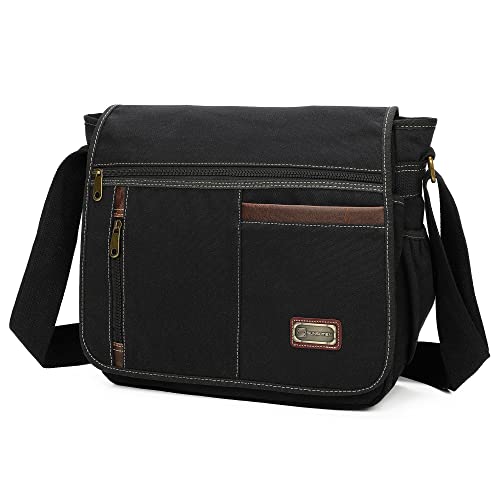 Messenger Bag For Man,Canvas Satchel Bag Crossbody Bag Shoulder Bag Vintage 14 Inch